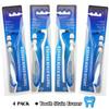 4PCS Tartar Remover Tooth Stain Eraser, Teeth Polishing/Cleaning Kit Removes Plaque & Impurities (White & Blue view 2