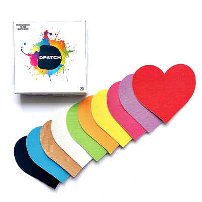 DPatch Cover Patches for Freestyle Libre 2 - Our cgm Sensor Patches are Waterproof, Unique Non-Stick Centre, Breathable, Long-Lasting Adhesion for Your Libre 2 Sensor - 20 Pack - Heart Shape