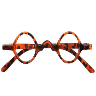 Agstum Cute Retro Readers Small Round Vintage Mini Reading Glasses with Spring Hinge