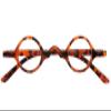 Agstum Cute Retro Readers Small Round Vintage Mini Reading Glasses with Spring Hinge view 1