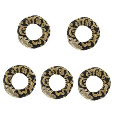 Alasum 5pcs Singing Bowl Cushion Pad for Buddha Sound Bowl Cloth Mat Supplies for Practice