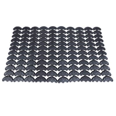 120Pcs Rubber Sole Heel PU Heel Savers Toe Plates Tap Shoe Repairing Accessories DIY Glue on Shoe Repair Pads, Black