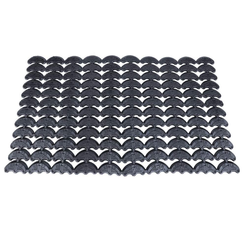120Pcs Rubber Sole Heel PU Heel Savers Toe Plates Tap Shoe Repairing Accessories DIY Glue on Shoe Repair Pads, Black