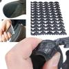 120Pcs Rubber Sole Heel PU Heel Savers Toe Plates Tap Shoe Repairing Accessories DIY Glue on Shoe Repair Pads, Black view 2