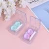 Healvian 2pcs Compact Lens Case for Your Eyes Blue Contacts Lenses Storage Box Cleaning Kit view 2