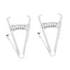 Anneome Handheld Skinfold Caliper and Body Fat Measure Device 2pcs with Centimeter and Inch Scale for Accurate Fat Thickness Measurement Suitable for Men and Women view 1