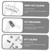 Anneome Handheld Skinfold Caliper and Body Fat Measure Device 2pcs with Centimeter and Inch Scale for Accurate Fat Thickness Measurement Suitable for Men and Women view 2