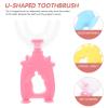 Healeved 18pcs Boys and Girls Toothbrush U Shaped Designed Handheld Toothbrushes for Boy Girl Tooth Cleaning at Home Super Soft Random Color view 2