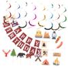 MAGICLULU 2sets Bbq Banner for Birthday Party Supplies Bbq Decorations for Picnic Party Birthday Sign Theme for Celebrations view 1