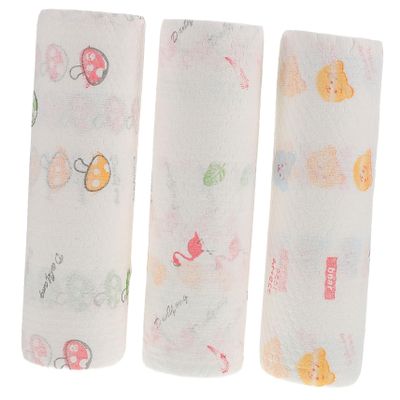 BCOATH Oil Absorption Roll Paper Printed Kitchen Wiping Paper Napkin for Dining Table Random Style