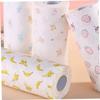BCOATH Oil Absorption Roll Paper Printed Kitchen Wiping Paper Napkin for Dining Table Random Style view 3