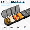FUZVOL Pill Boxes Weekly Pill Organiser 7 Day 1 Times A Day for Hold Medication Vitamins Fish Oil Supplements, Travel Friendly Pill Containers for Outdoor Black view 4