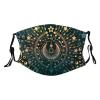 Reusable Cloth Face Mask,Mystical And Magical Pattern Adult Washable Face Cover With Adjustable Earloops Nose Wire view 1