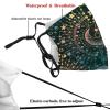 Reusable Cloth Face Mask,Mystical And Magical Pattern Adult Washable Face Cover With Adjustable Earloops Nose Wire view 3