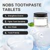 Nobs Chewable Toothpaste Tablets - Natural Minty Fresh Paste Tabs, Fluoride Free, Remineralizing Nano Hydroxyapatite view 2