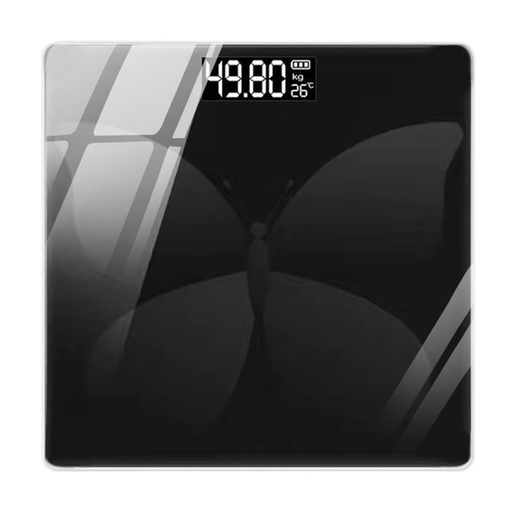 AMYSTY Bathroom Scale Scales for Body Weight Digital Body Weight Bathroom Scale Adult Health Weighing Electronic Scales With LCD Display Weighing Scale Weight Scale(Black)