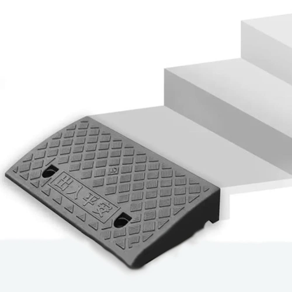 WYRMB Curb Ramp 5" 6" High Driveway Ramps, Kerb Ramps Anti-Slip Threshold Ramp, Lightweight Driveway Curb Ramps For Motorcycle,Garage, Sidewalk
