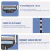 24PCS Mens Razor Blades Refills Compatible with Mach 3 and 2PCS Handles Compatible with Gillette, Washable Layer Shaver Blades Kit for Men Father Boyfriend view 3