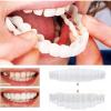 Wttfc Clip in Veneers Teeth,2 Pairs Instant Veneers Dentures, Cosmetic Tooth Covering, False Teeth Veneers Top and Bottom, Fake Teeth,Temporary Upper and Lower False Teeth for Men and Women view 3
