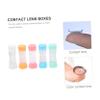 COLLBATH Contact Lens Storage Box Set 5pcs Plastic Lens Holder Organizer Portable Travel Case with Mixed Colors for Daily Use and Contact Lenses Care Random Color view 3