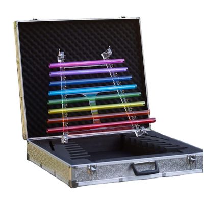 Hydravex 432 Hz/444Hz Sound Therapy Quartz Crystal Singing Harp with 8 notes &Alumina Alloy Box, for Sound Therapy Healing Meditation,444Hz
