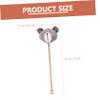 BCOATH Massage Hammer Body Massage Tool Handheld Plush Knocking Stick Portable Body Knocking Massager for Neck Shoulder Back Relaxation and Meridian Therapy (Bear Design view 4