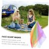 BESTYASH 7pcs Women Scarves Sun Protection Towel for Face Silk Scarves for Beach Outdoor Activities view 3
