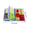 Fidget Blanket for Dementia - Comforting Activity Pad Versatile Fidget Book | Alzheimers Products Blanket | Dementia Fidget Blanket for Adults | Memoryy Decline Elder Training Blanket view 2