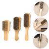 HONMEET 3pcs Double-sided Beard Brush for Men Mustache Grooming Shampoo Brush for Beard Care view 2