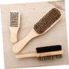 HONMEET 3pcs Double-sided Beard Brush for Men Mustache Grooming Shampoo Brush for Beard Care view 4
