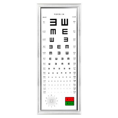LED Eye Chart Light Box, 2.5M Visual Inspection Light Box, Constant Light Source, Uniform Brightness, 3 Kinds Of Detection Visual Standards, Hanging Installation