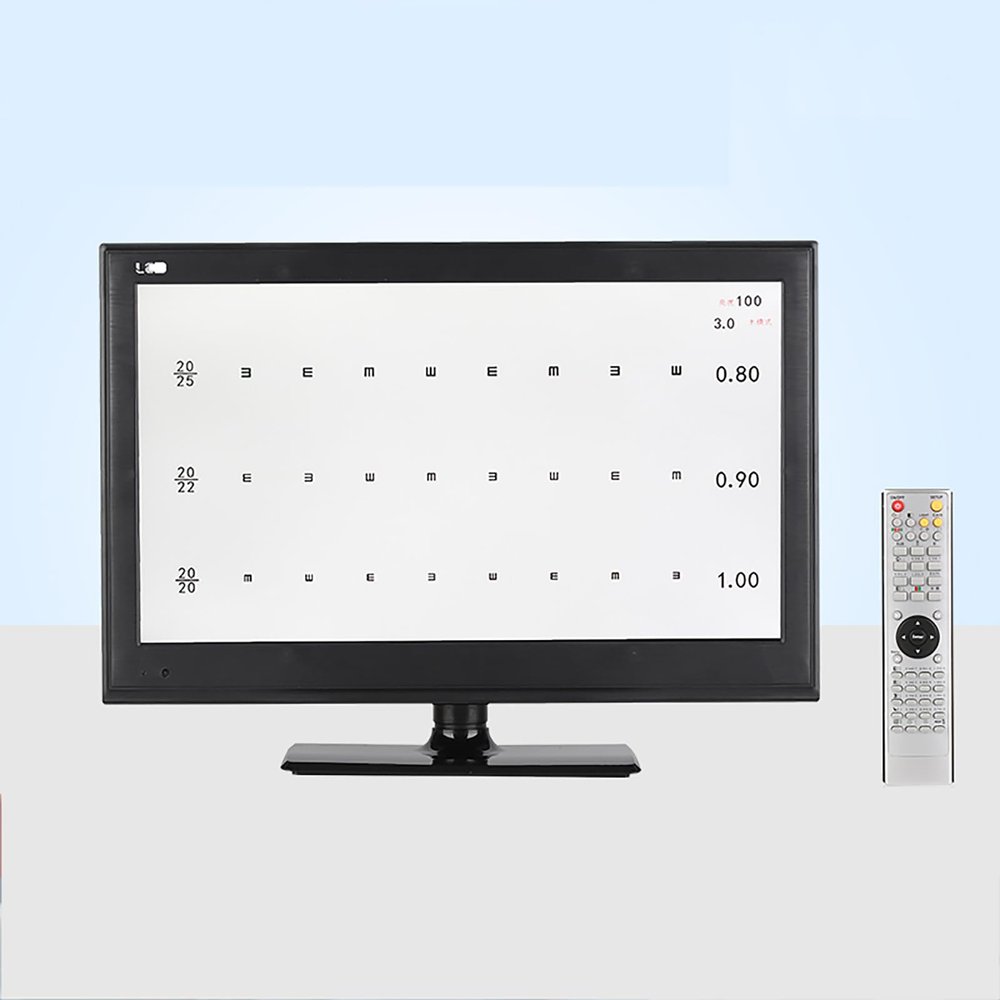 KEhtu Digital Vision Chart, 21.5-inch 3D Polarized Screen Optical Vision Chart, with Multiple Visual Targets, Suitable for Hospital Ophthalmology, Optical Shop Optometry Detection