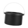 Beatifufu Wax Melting Inner Pot Replacement Bowl for Hair Removal Waxing Warmer, Black Aluminum Wax Heat Melting Container Suitable for Home and Professional Use view 1