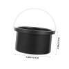 Beatifufu Wax Melting Inner Pot Replacement Bowl for Hair Removal Waxing Warmer, Black Aluminum Wax Heat Melting Container Suitable for Home and Professional Use view 2
