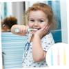 COLLBATH 3pcs Cartoon Hippopotamus Boys and Girls Toothbrush Set Extra Soft Toothbrush for Years Old view 2