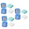 Healvian 9sets Travel Lens Box Contact-Lens Holder for Women Eye Lens Organizer Storage Case Lids Random Color view 1