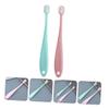 COLLBATH 2pcs Boys and Girls Toothbrush Oral Care Brush Soft Bristles for Toddlers Years Boy Girl Shower Use Handle view 2