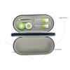 COLLBATH Creative Glasses Storage Case Hard Shell Eyeglass Box Blue Storage Box for Glasses and Lenses for Daily Use and Travel view 2