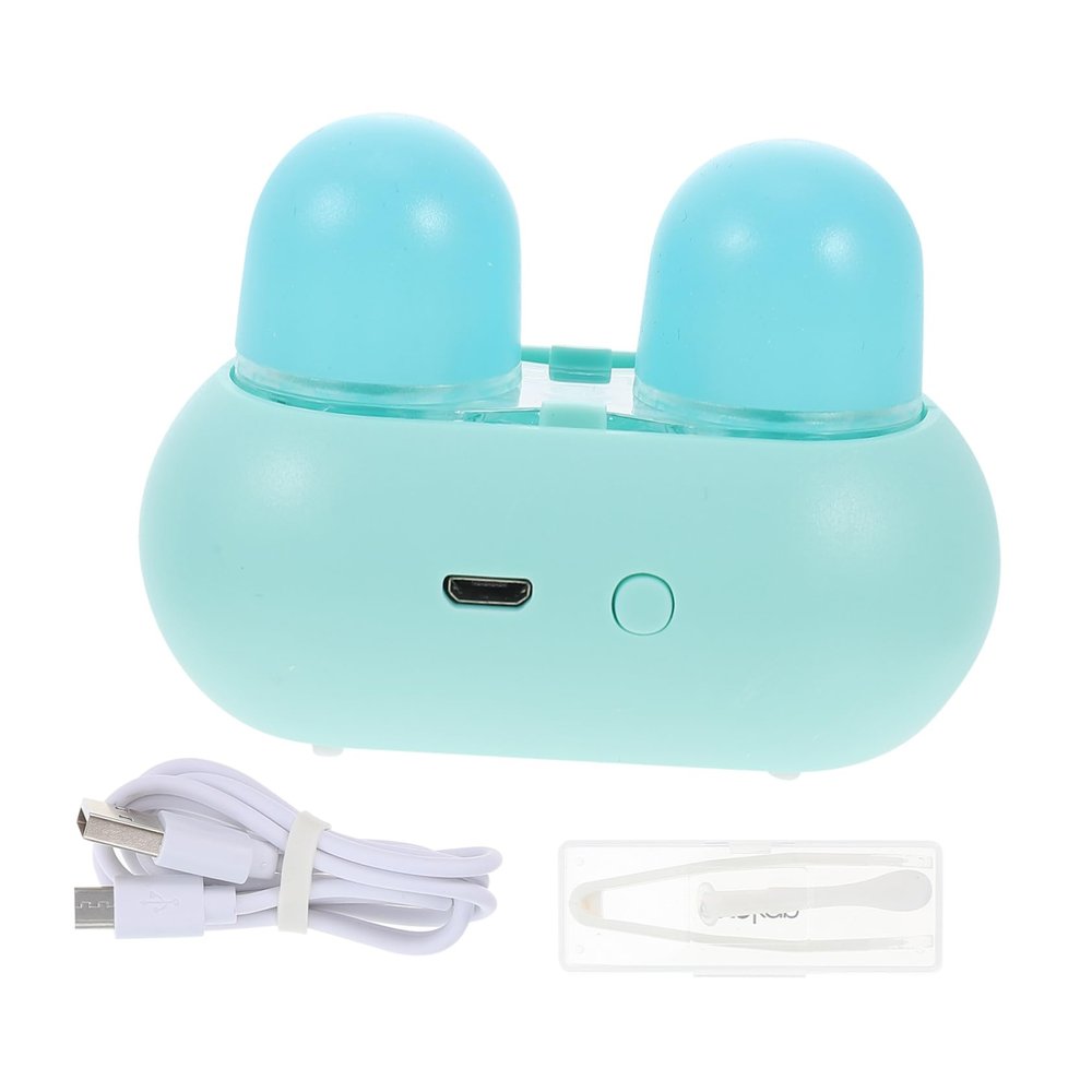 KOMBIUDA Electric Rabbit Cleaner for Contacts Portable Contact-Lens Cleaning Box Automatic Contacts Cleaner for Daily Cleaning