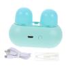 KOMBIUDA Electric Rabbit Cleaner for Contacts Portable Contact-Lens Cleaning Box Automatic Contacts Cleaner for Daily Cleaning view 1