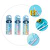COLLBATH 3pcs Manual Boys and Girls Toothbrush Set with Extra Soft Bristles for Deep Cleaning and Gentle Oral Care, Cartoon Elephant Shape Design Suitable for Children Aged 2-8 Years view 3