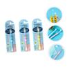COLLBATH 3pcs Manual Boys and Girls Toothbrush Set with Extra Soft Bristles for Deep Cleaning and Gentle Oral Care, Cartoon Elephant Shape Design Suitable for Children Aged 2-8 Years view 4