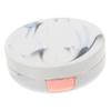 Anneome Marble Pattern Contact Lens Box Portable Plastic Case for Lenses Stylish Storage for Daily Use Dual Compartment Design for Easy Organization view 1