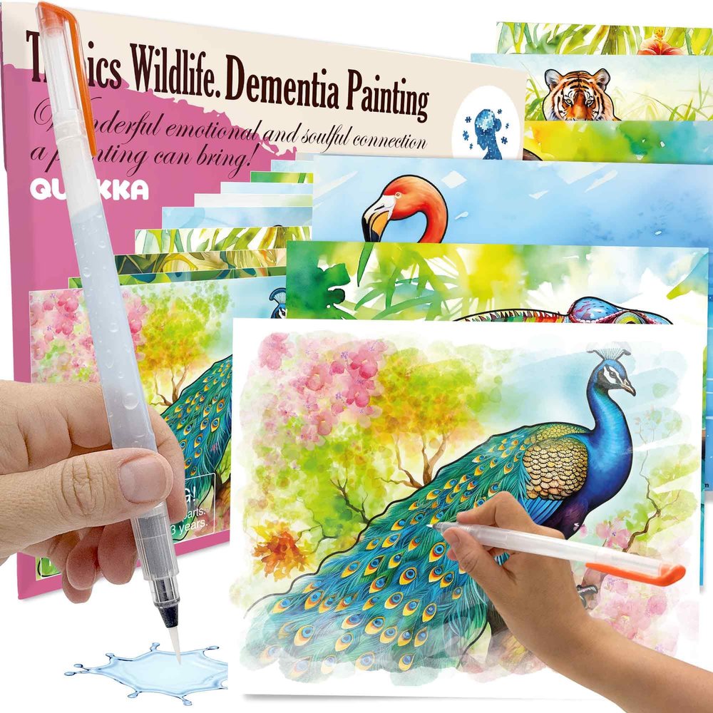 Watercolor Paper Painting Dementia Activities for Adults - Dementia Aids