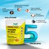 Vitamin D3 - D3 Vitamin 4000 Lu | 120 Tablets Max Vitamin D3 | Easy to Swallow High Strength Muscle & Bone Support Tablets | Halal & Kosher Vegan Tablets for Regulate Blood, Heart Function view 3