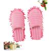 Healvian 2pairs Furry Stripes Floor Cleaning Mop Slippers Detachable Microfiber Bottom for Easy Cleaning Effortless Dust Pickup Without Bending over view 3