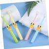 COLLBATH 4pcs Childrens Cartoon Bristle Toothbrush Set Soft Bristles Kids Tooth Cleaning Tool Ages 2-10 Baby Toothbrush Animal Design for Daily Oral Care view 3