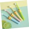 COLLBATH 4pcs Childrens Cartoon Bristle Toothbrush Set Soft Bristles Kids Tooth Cleaning Tool Ages 2-10 Baby Toothbrush Animal Design for Daily Oral Care view 4