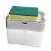 Dish for Kitchen, Plastic Labor Saving Push Down Dish for Hand Washing Kitchen Sink (Gray) view 2