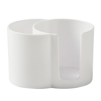 Huvqianu Cotton Swab Container - Cotton Rounds Dispenser Double Hole Qtip Dispenser - Cotton Pad Dispenser, Cotton Pad Holder, Floss Pick Holder for Cotton Swab, Bedroom